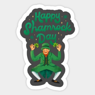 Happy St. Patrick Day - Shamrock Day Sticker